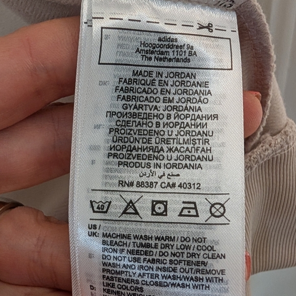 Adidas Women's Jacket 3 Stripes Classic Beige Size Small - Picture 7 of 11